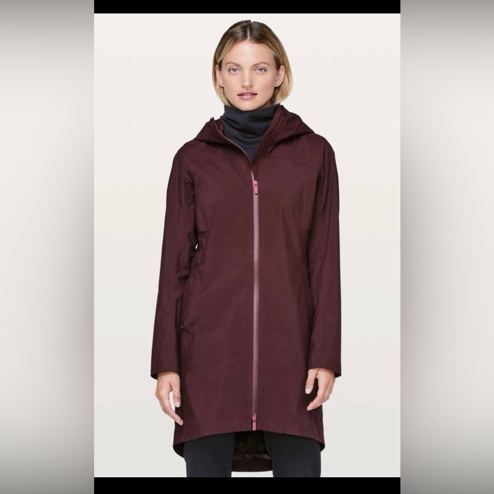 Lululemon Rain Rules Jacket Cassis Size 4 Waterproof Glyde Softshell Coat CSSI
